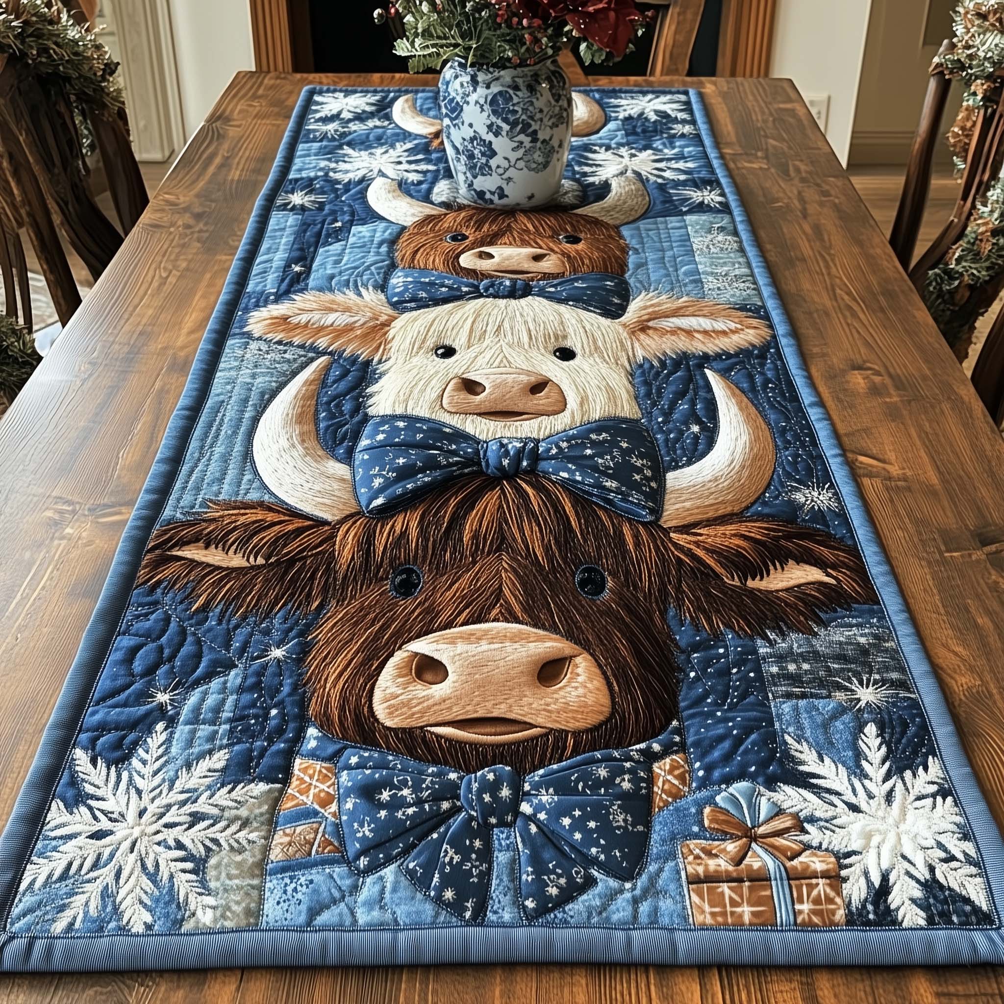 Holiday Homestead Quilted Table Runner, Easter Table Runner, Spring Table Runner, Mother's Day Gifts