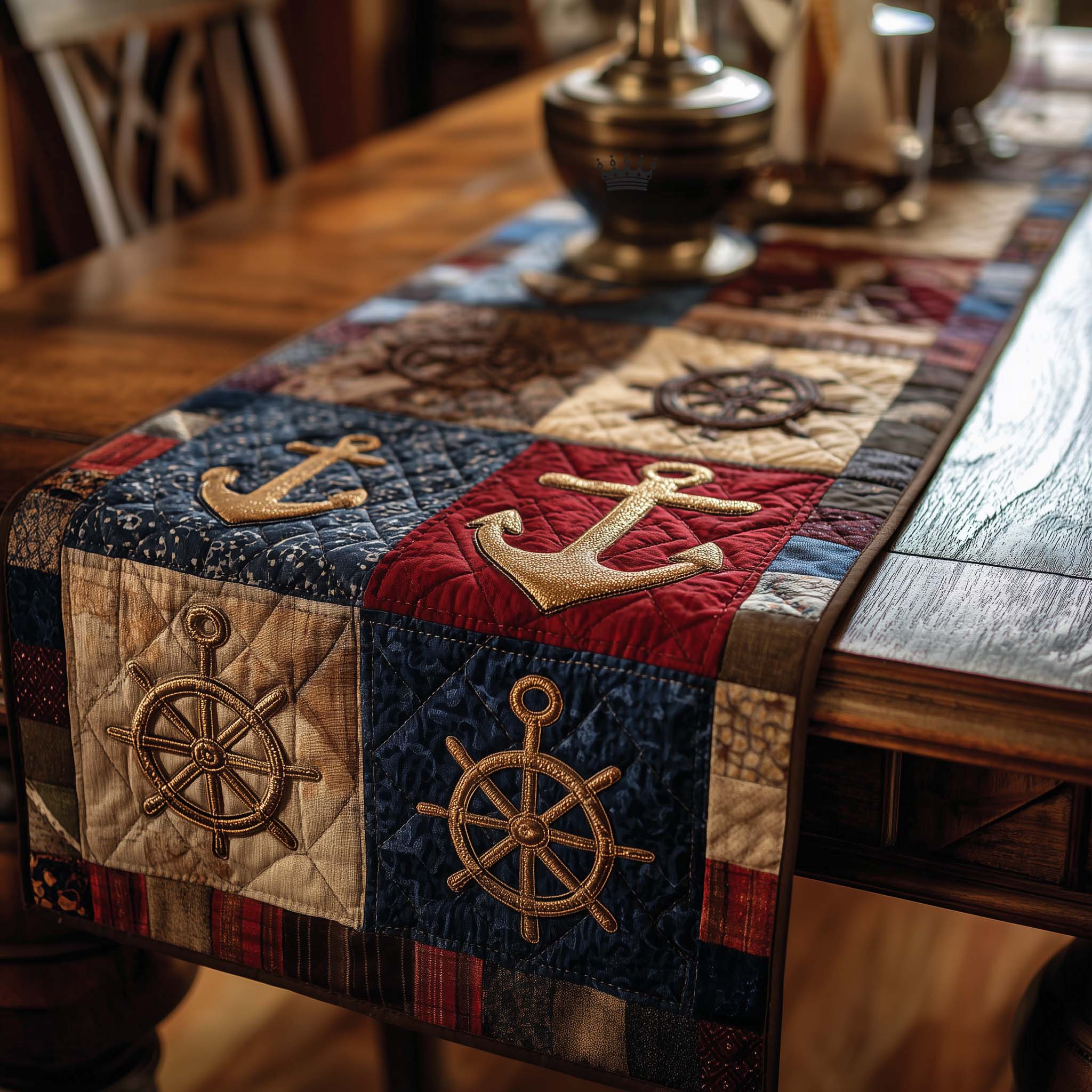 Harbor Breeze Quilted Table Runner, Easter Table Runner, Spring Table Runner, Mother's Day Gifts