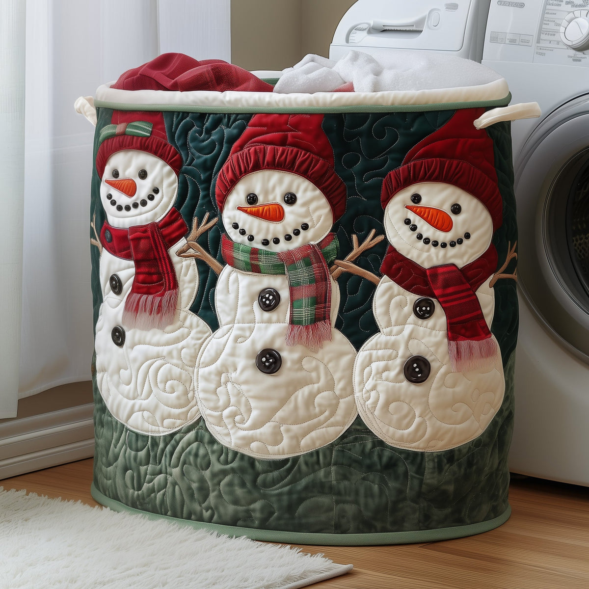 Snowman Trio Laundry Basket