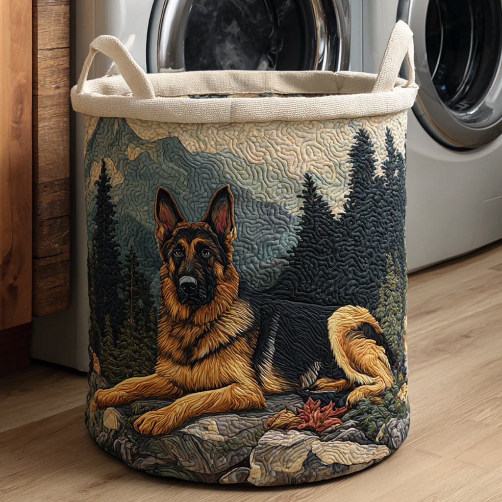 German Shepherd Mountain Laundry Basket Laundry Gifts, Housewarming Gift Ideas, Mother's Day Gifts
