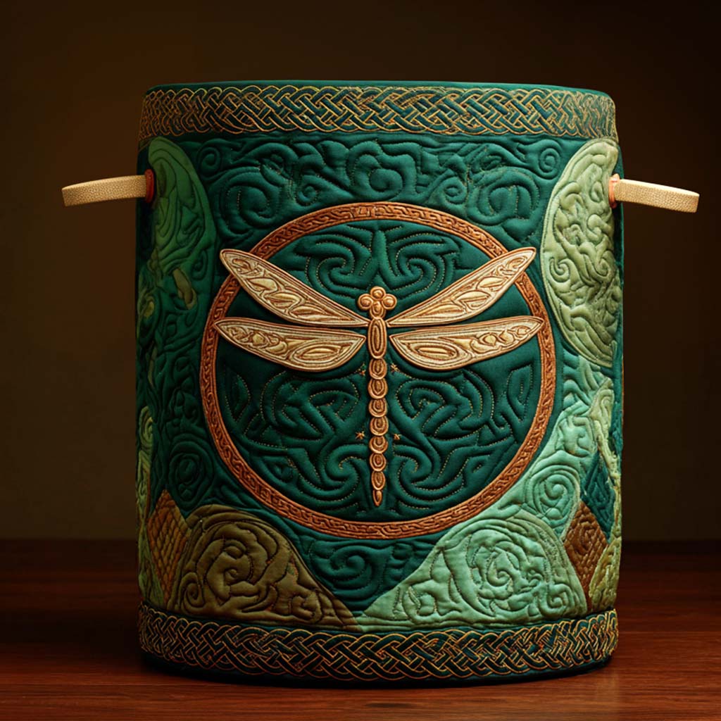 Golden Dragonfly Laundry Basket Laundry Gifts, Housewarming Gift Ideas, Mother's Day Gifts