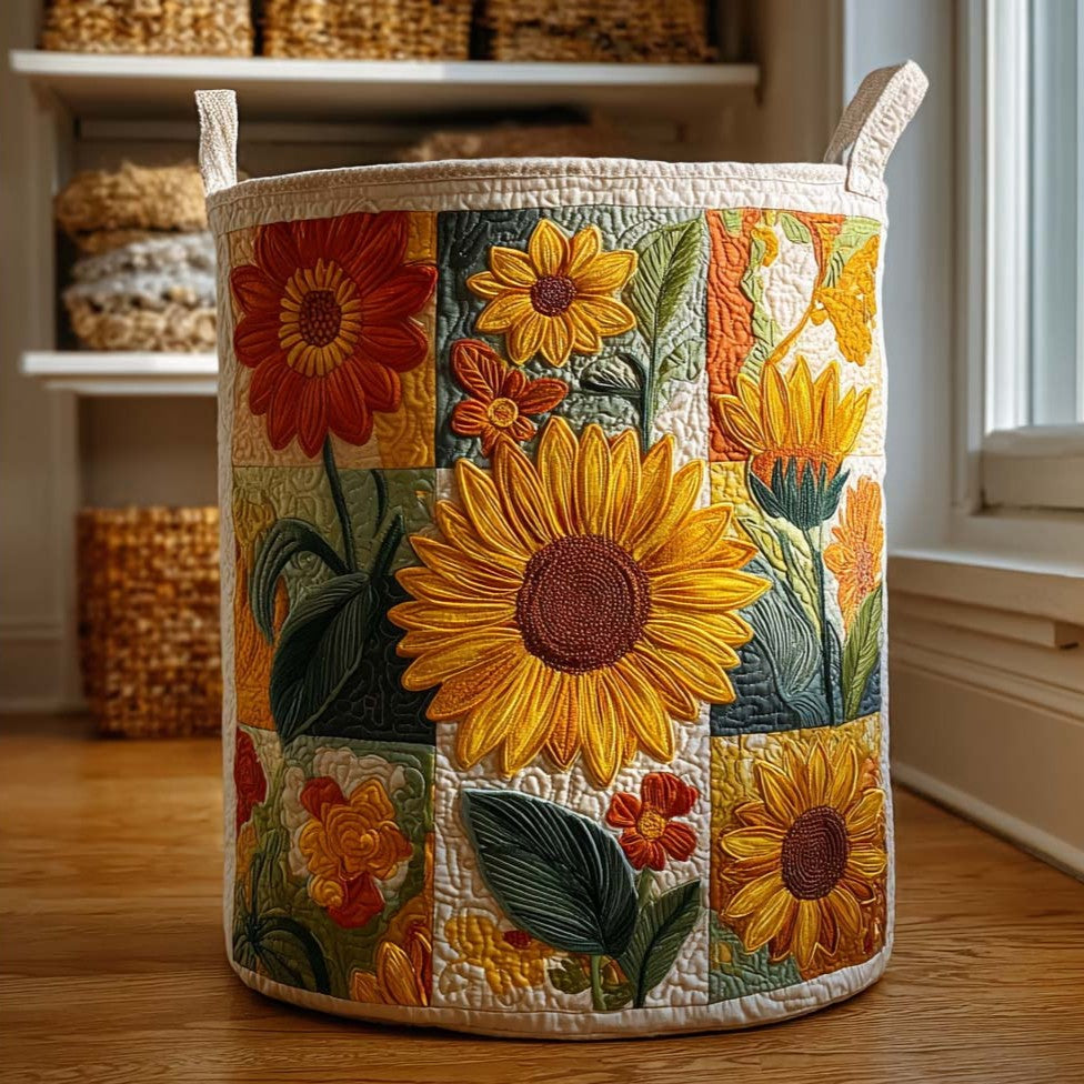 Golden Sunburst Laundry Basket Laundry Gifts, Housewarming Gift Ideas, Mother's Day Gifts