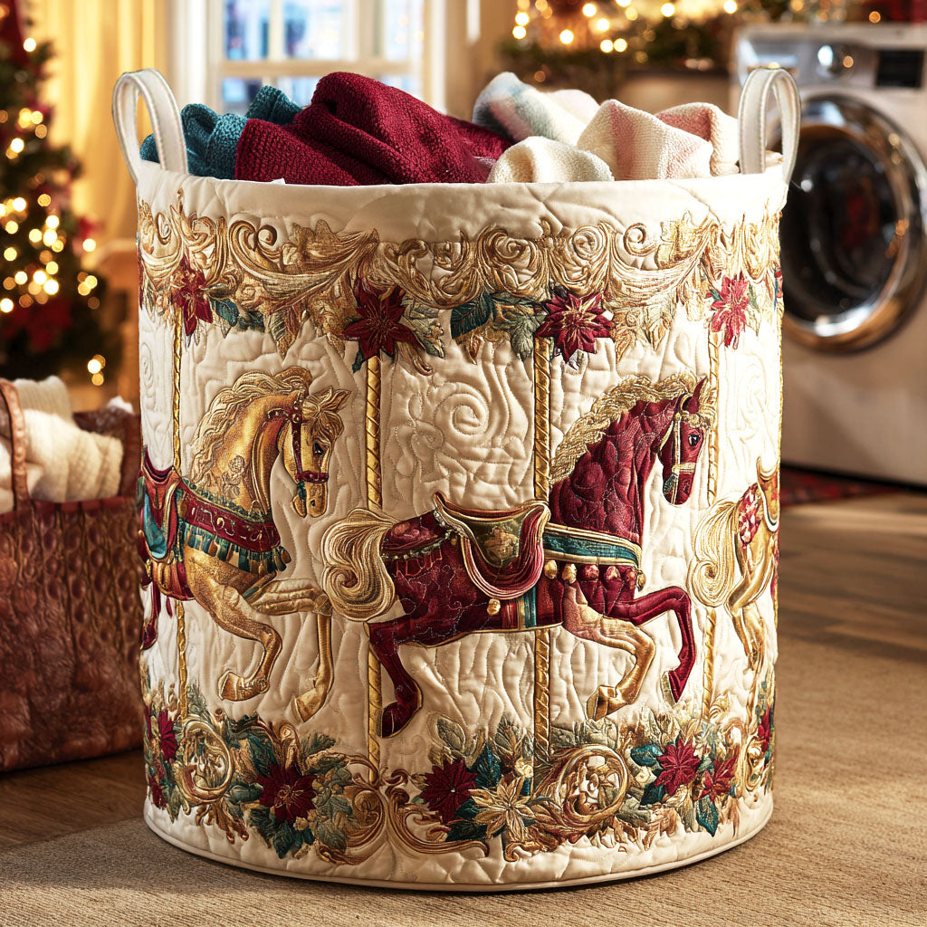 Golden Tapestry Laundry Basket Laundry Gifts, Housewarming Gift Ideas, Mother's Day Gifts