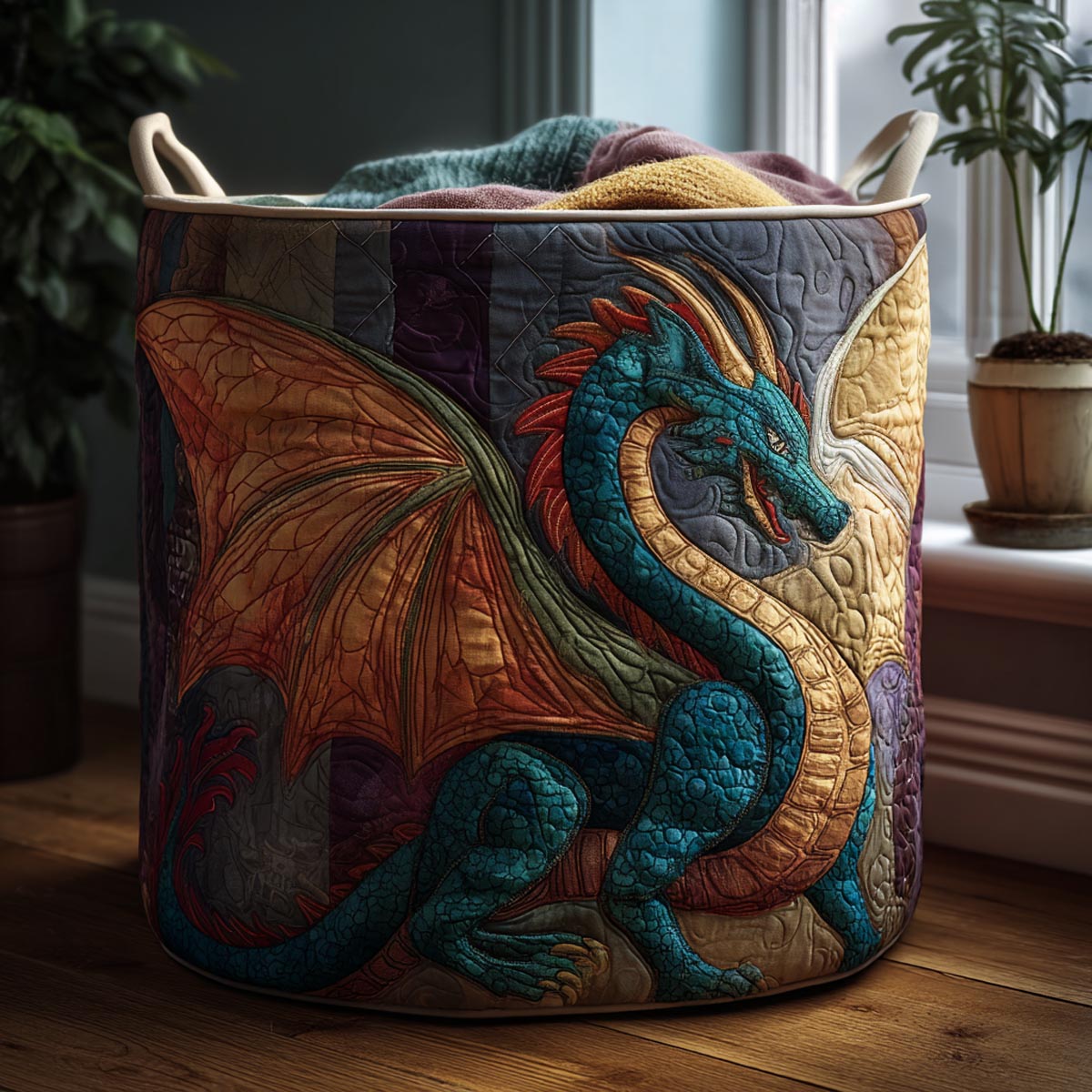 Golden Wyvern Laundry Basket Laundry Gifts, Housewarming Gift Ideas, Mother's Day Gifts