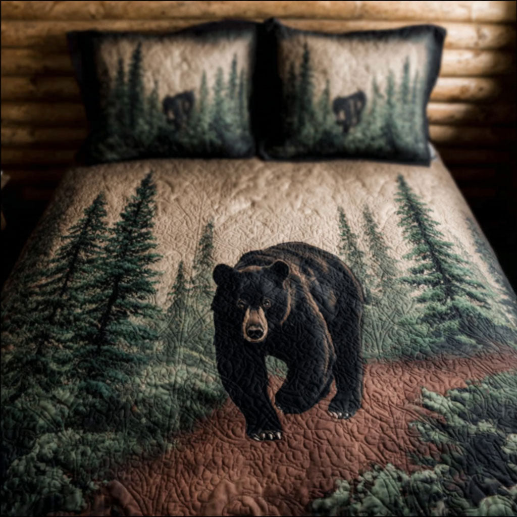 Granite Creek Tracks 3-Piece Quilted Bedding Set Bedspread Set Housewarming Gift
