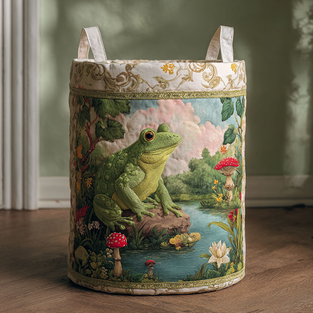 Green Frog Laundry Basket Laundry Gifts, Housewarming Gift Ideas, Mother's Day Gifts