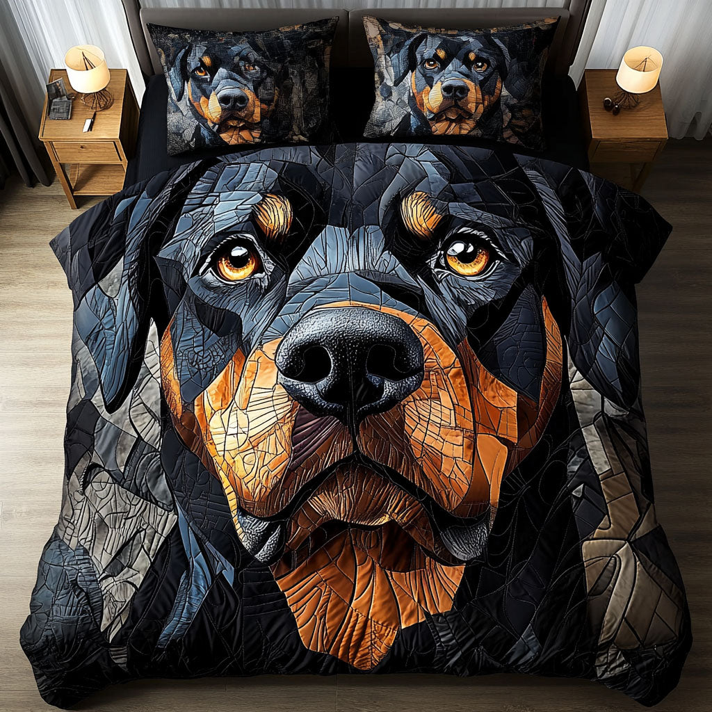 Guardian Gaze Quilted Bedding Set Bedspread Set New Home Gift