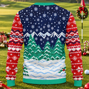 Christmas Merry Golfmas Santa Ugly Sweater, Ugly Sweater Party, Funny Holiday Sweater