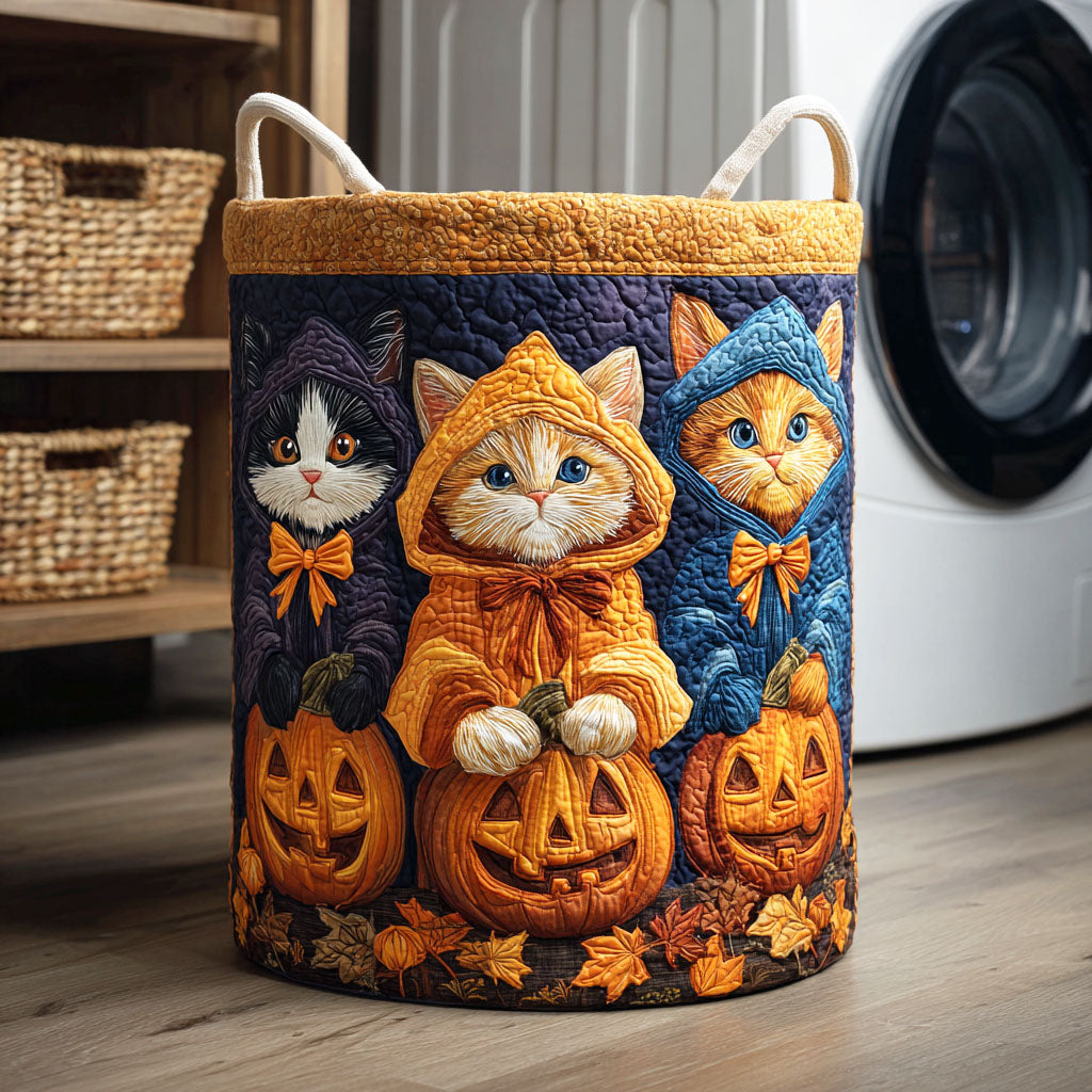 Halloween Cat Laundry Basket Laundry Gifts, Housewarming Gift Ideas, Mother's Day Gifts
