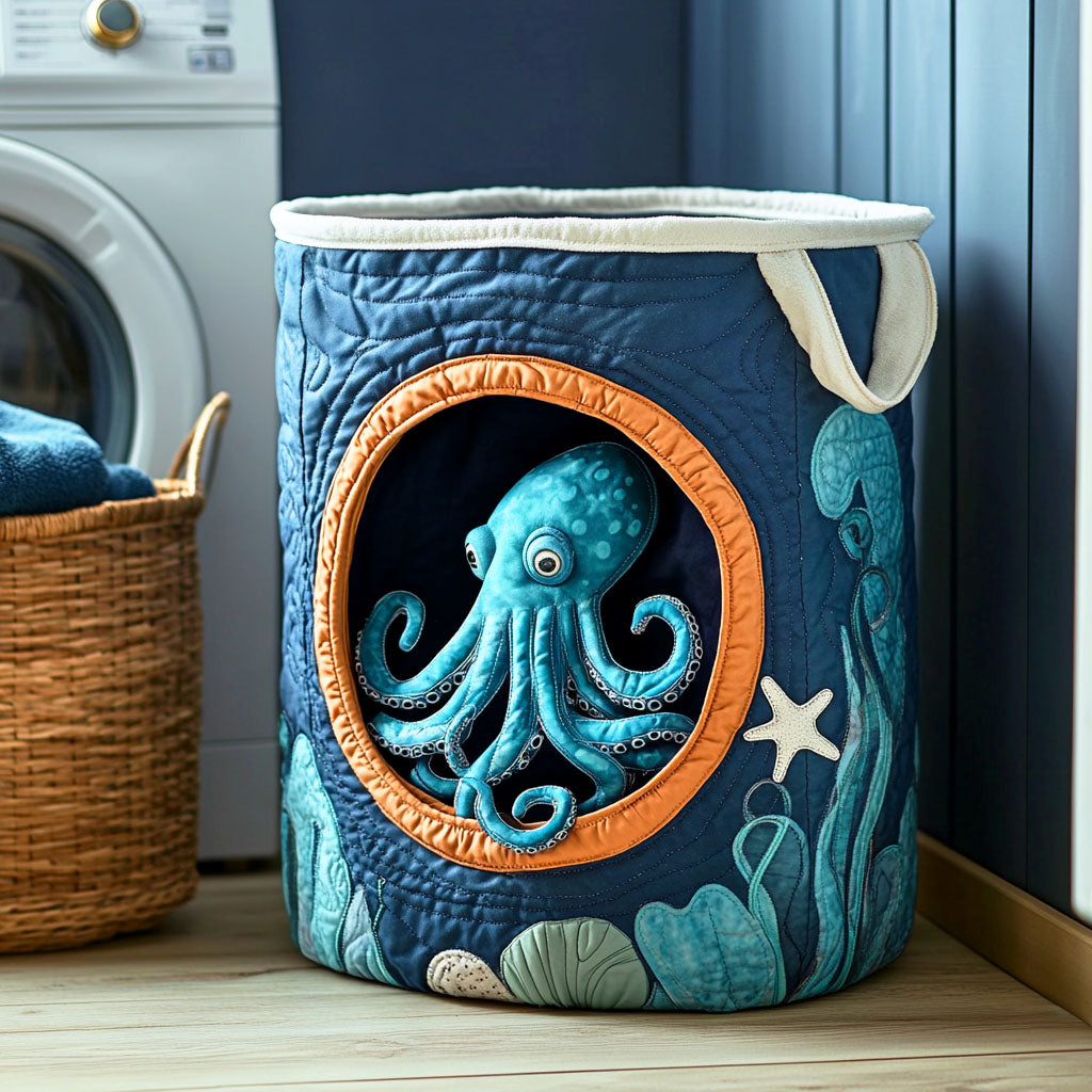 Hidden Octopus Laundry Basket Laundry Gifts, Housewarming Gift Ideas, Mother's Day Gifts