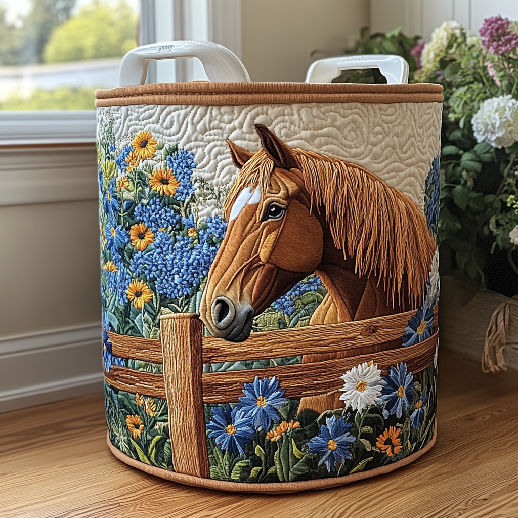 Horse Whisper Laundry Basket Laundry Gifts, Housewarming Gift Ideas, Mother's Day Gifts