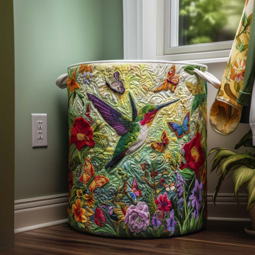 Hummingbird Bliss Laundry Basket Laundry Gifts, Housewarming Gift Ideas, Mother's Day Gifts