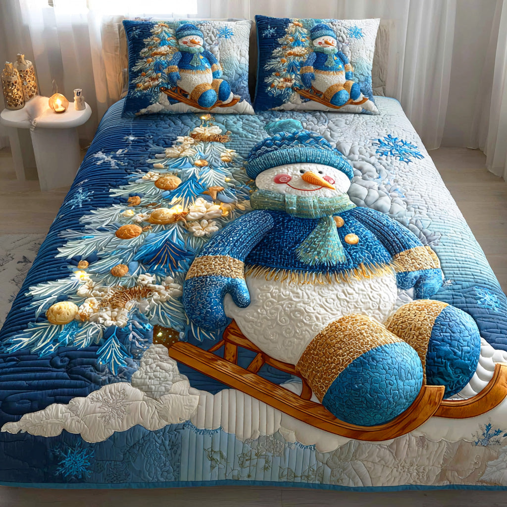 Jolly Frost Dream Quilted Bedding Set Lightweight Quilt Set Thanksgiving Gift