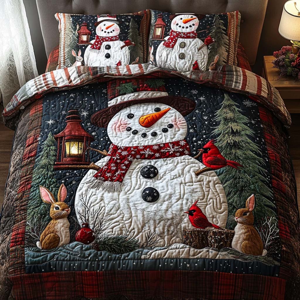 Lantern Glow 3-Piece Quilted Bedding Set Bedspread Set Mothers Day Gift