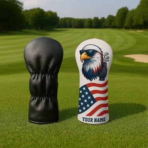 American Flag Golf Head Cover - Custom Golf Headcovers Gift - View 5