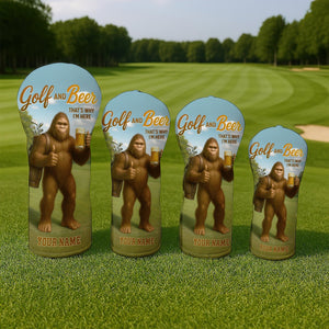 Bigfoot Golf And Beer Head Cover - Custom Golf Headcovers - View 2