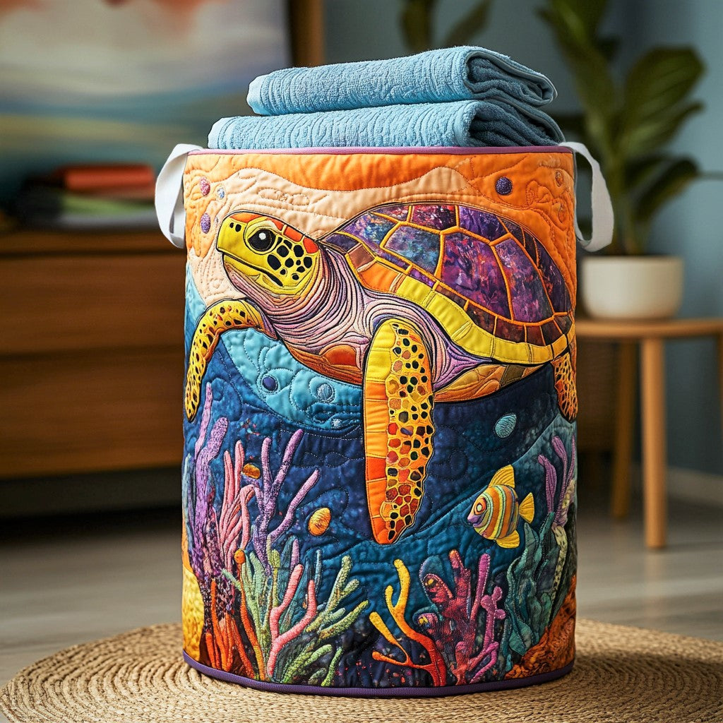 Marine Turtle Laundry Basket Laundry Gifts, Housewarming Gift Ideas, Mother's Day Gifts