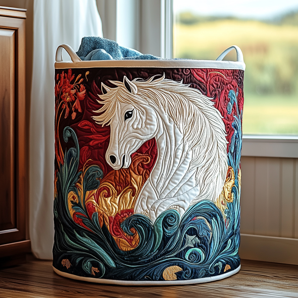 Meadow Horse Laundry Basket Laundry Gifts, Housewarming Gift Ideas, Mother's Day Gifts