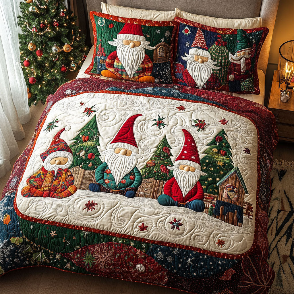 Merry Twinkle 3-Piece Quilted Bedding Set Bedspread Set Housewarming Gift
