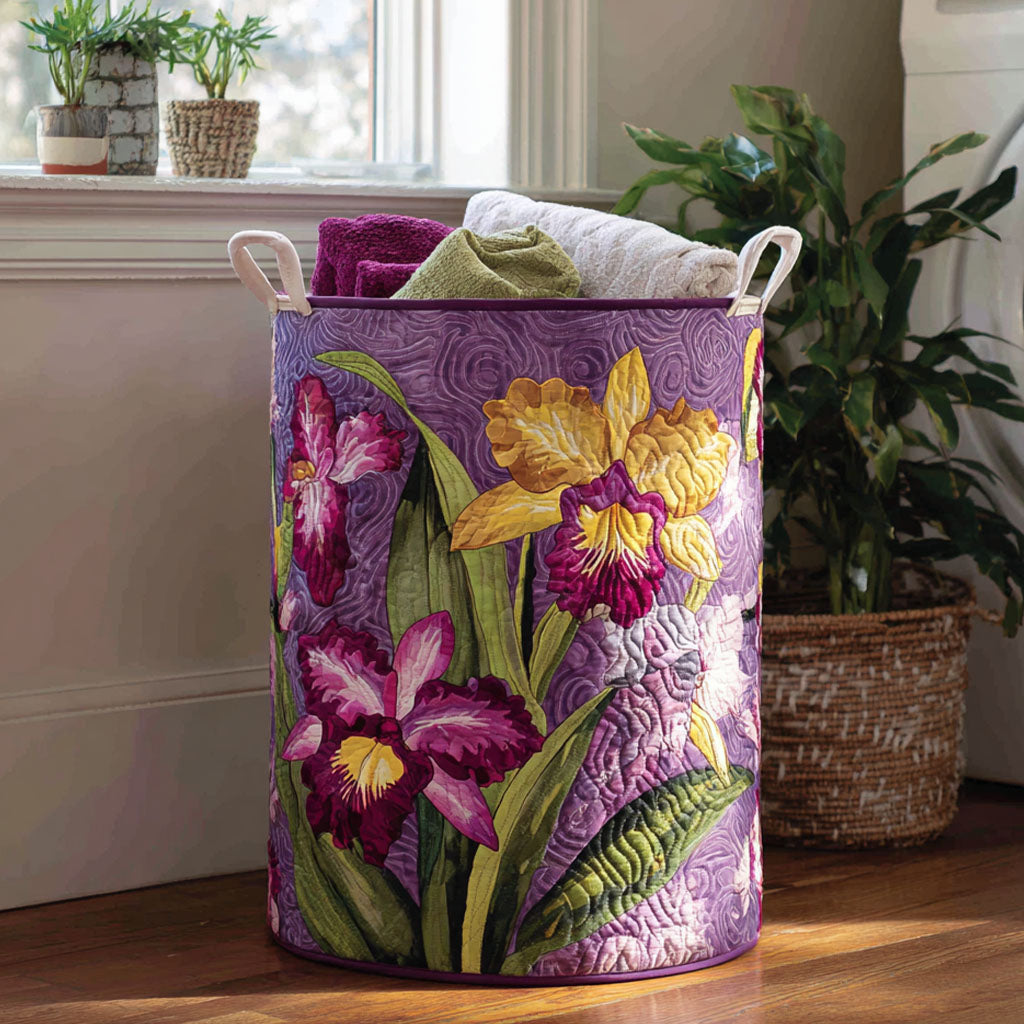 Midnight Petals Laundry Basket Laundry Gifts, Housewarming Gift Ideas, Mother's Day Gifts