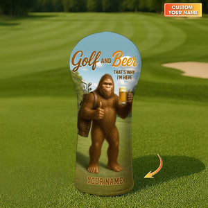 Bigfoot Golf And Beer Head Cover - Custom Golf Headcovers