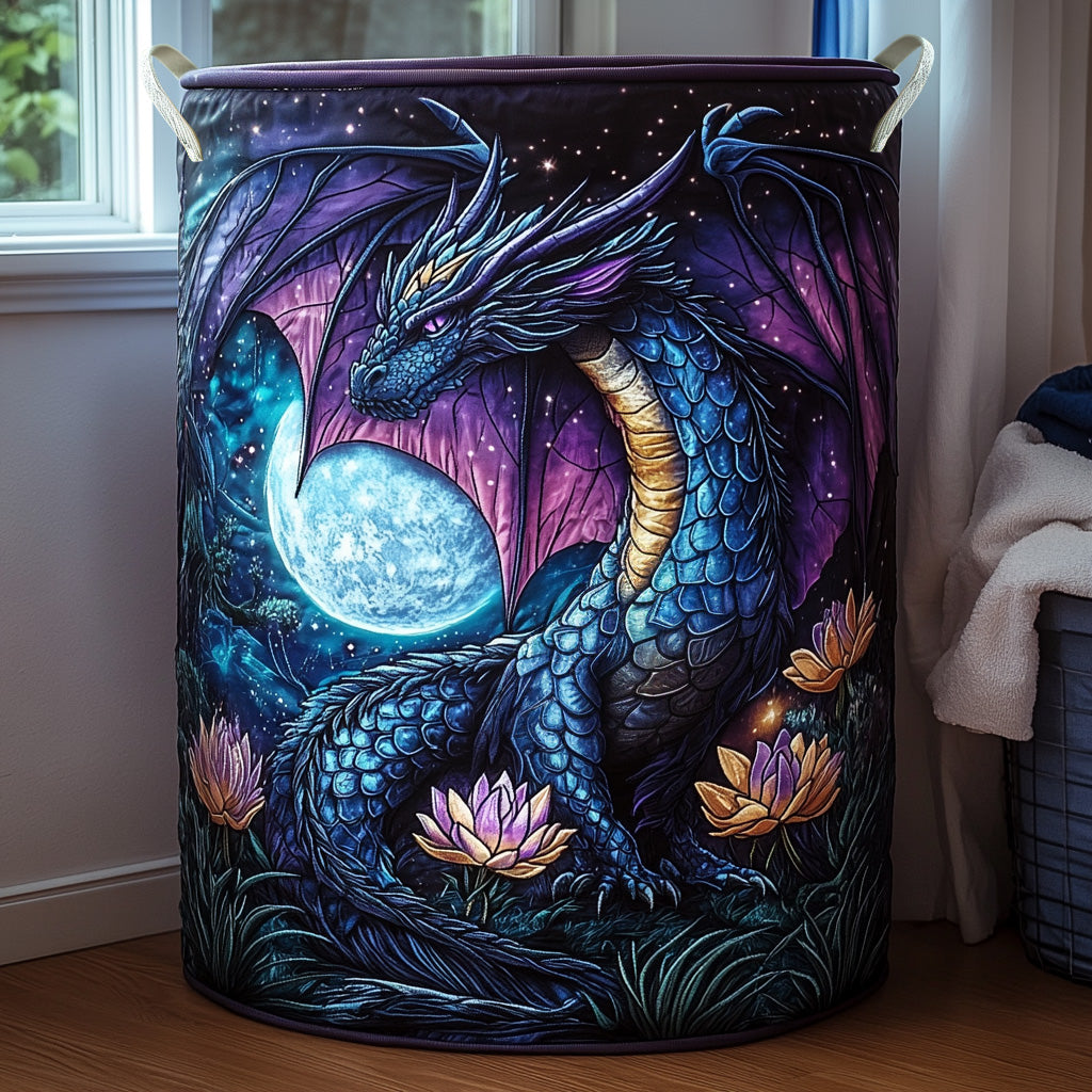 Moonlit Dragon Laundry Basket Laundry Gifts, Housewarming Gift Ideas, Mother's Day Gifts