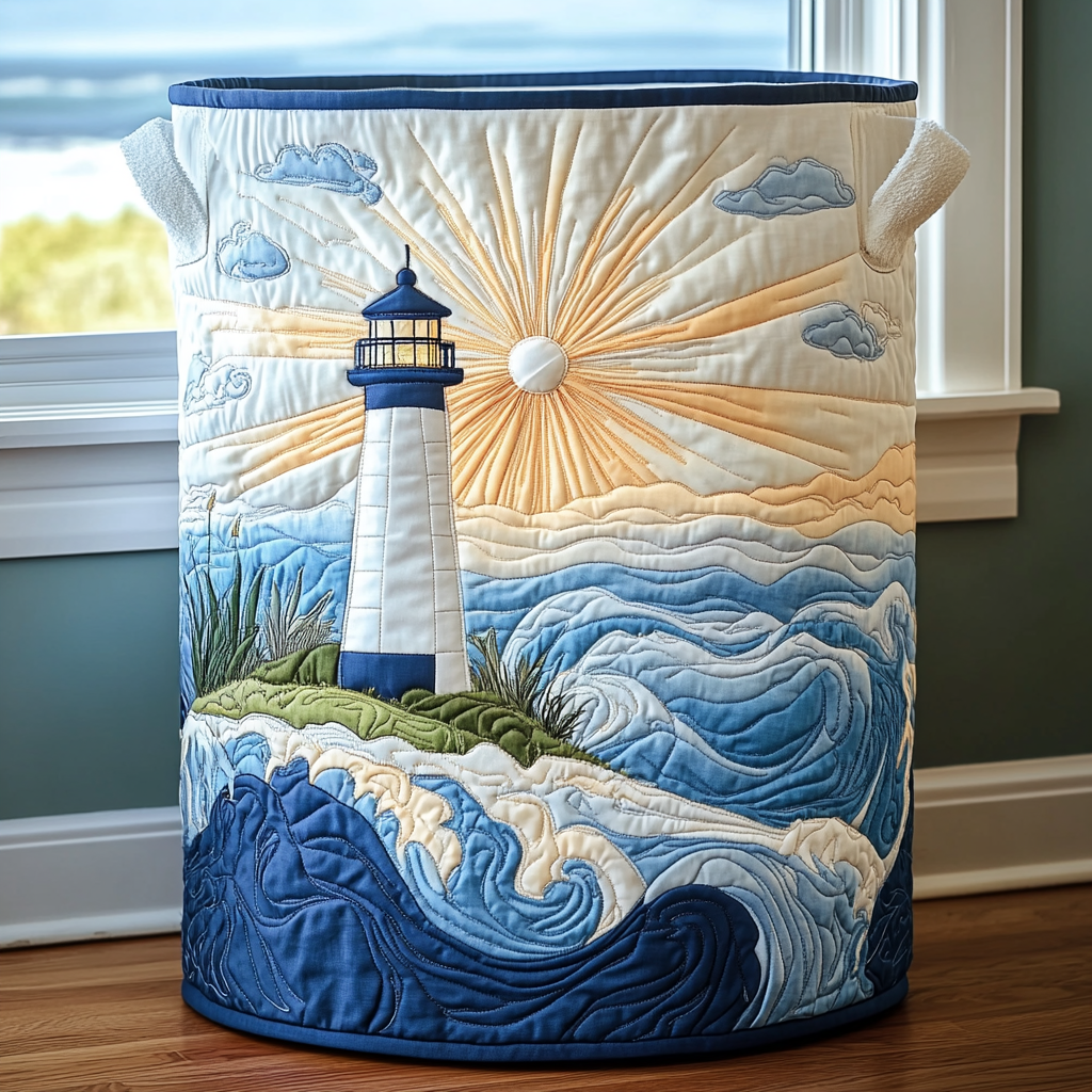 Morning Lighthouse Laundry Basket Laundry Gifts, Housewarming Gift Ideas, Mother's Day Gifts