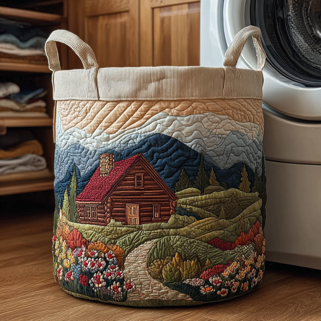 Mountain Cabin Laundry Basket Laundry Gifts, Housewarming Gift Ideas, Mother's Day Gifts