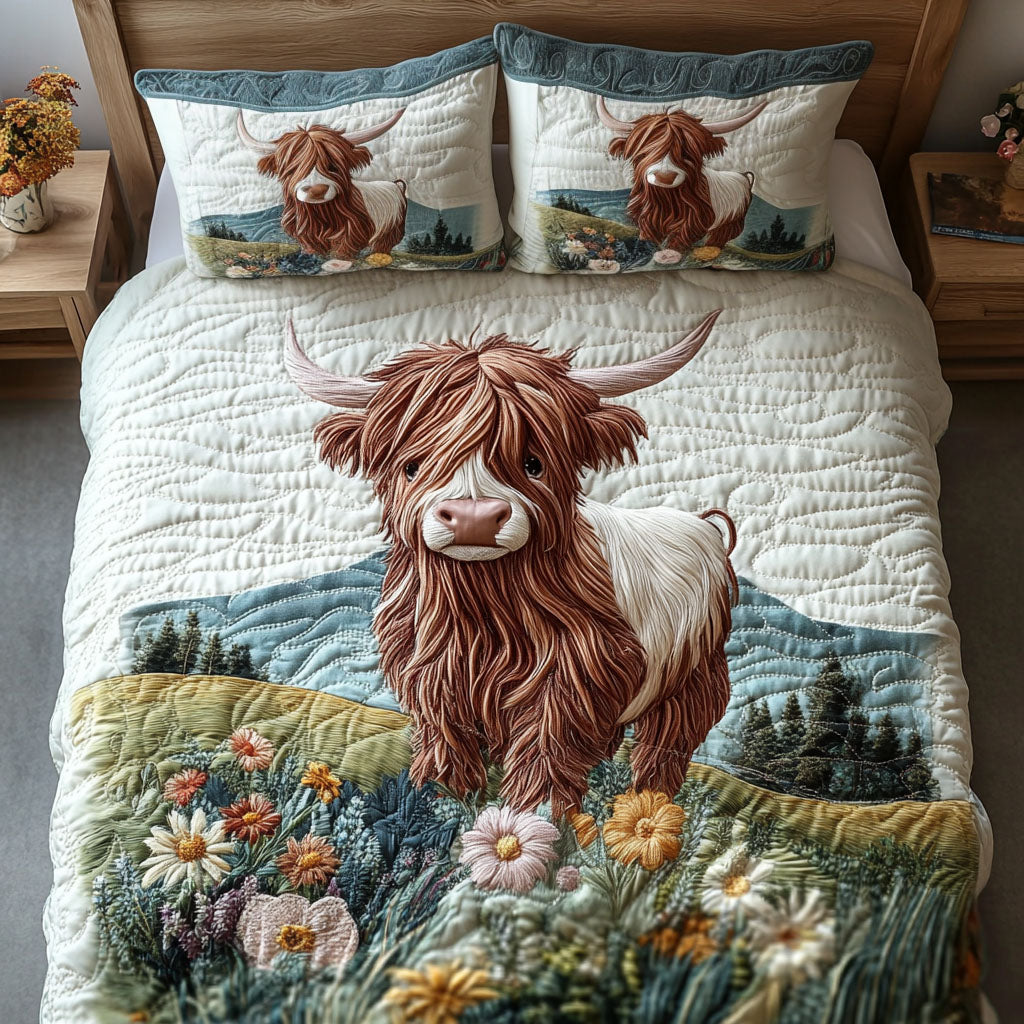 Mountain Grace Quilted Bedding Set Bedspread Set Nature Lover Gift Fall Decor Gift
