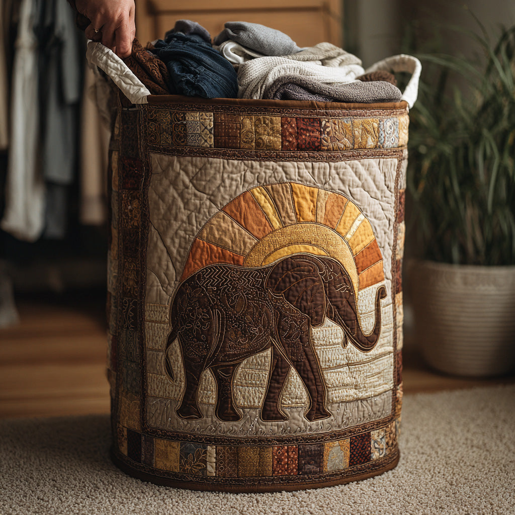 Mystic Elephant Laundry Basket Laundry Gifts, Housewarming Gift Ideas, Mother's Day Gifts