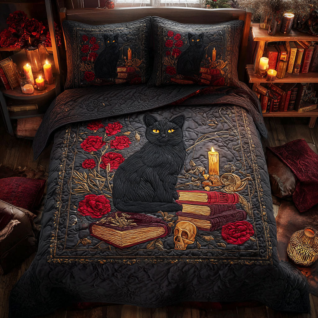 Mystic Flame Quilted Bedding Set Fall Quilt Sets New Home Gift