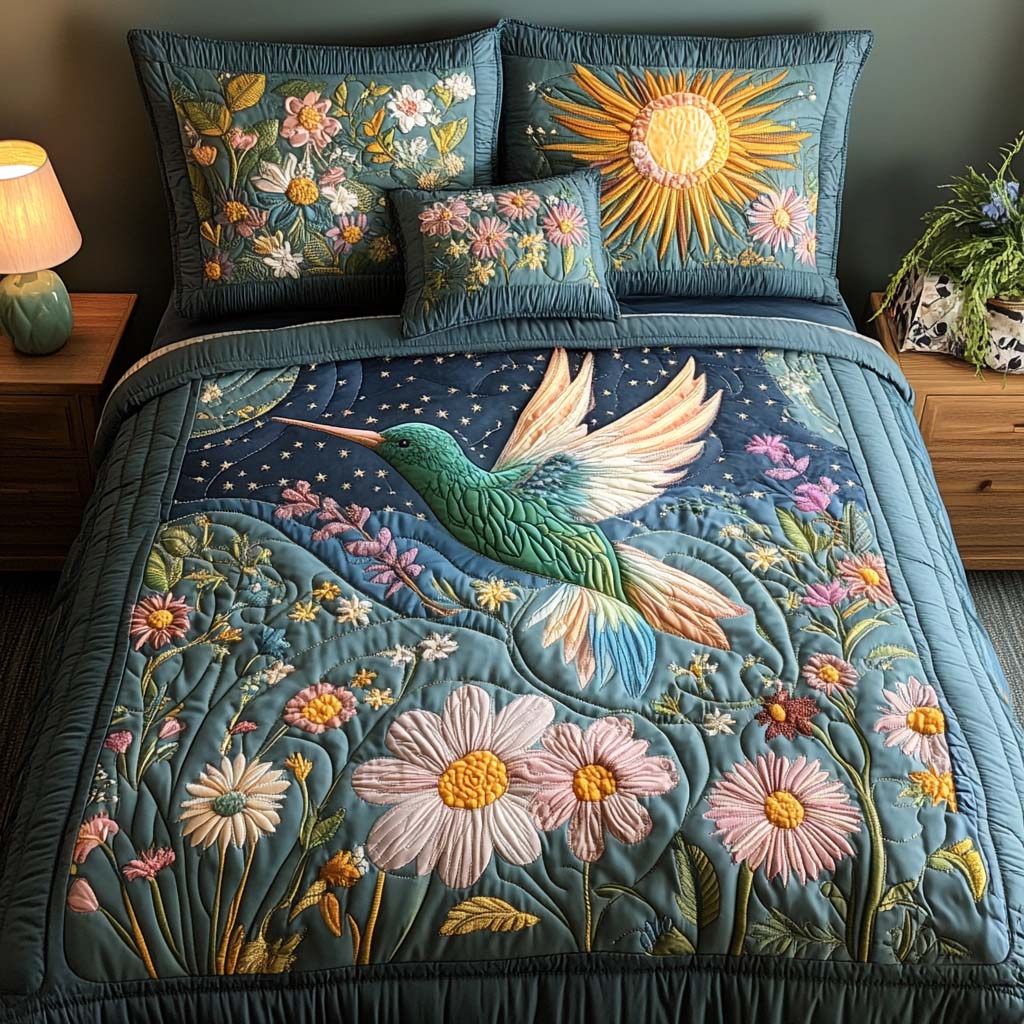 Mystic Haze 3-Piece Quilted Bedding Set Bedspread Set Mothers Day Gift