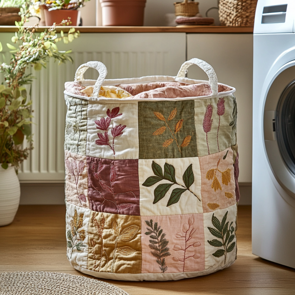 Nature Patch Laundry Basket Laundry Gifts, Housewarming Gift Ideas, Mother's Day Gifts