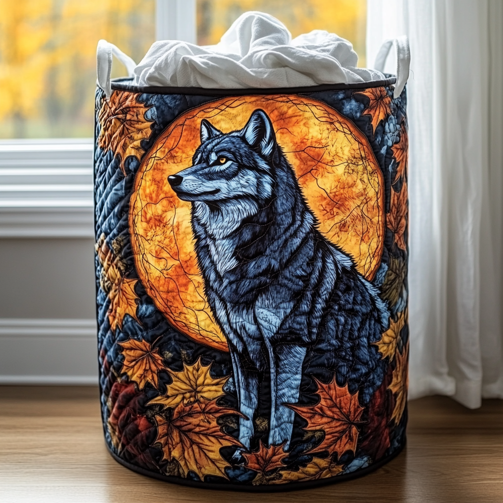 Night Wolf Laundry Basket Laundry Gifts, Housewarming Gift Ideas, Mother's Day Gifts