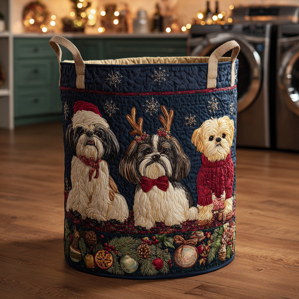 Noel Shih Tzu Laundry Basket Laundry Gifts, Housewarming Gift Ideas, Mother's Day Gifts