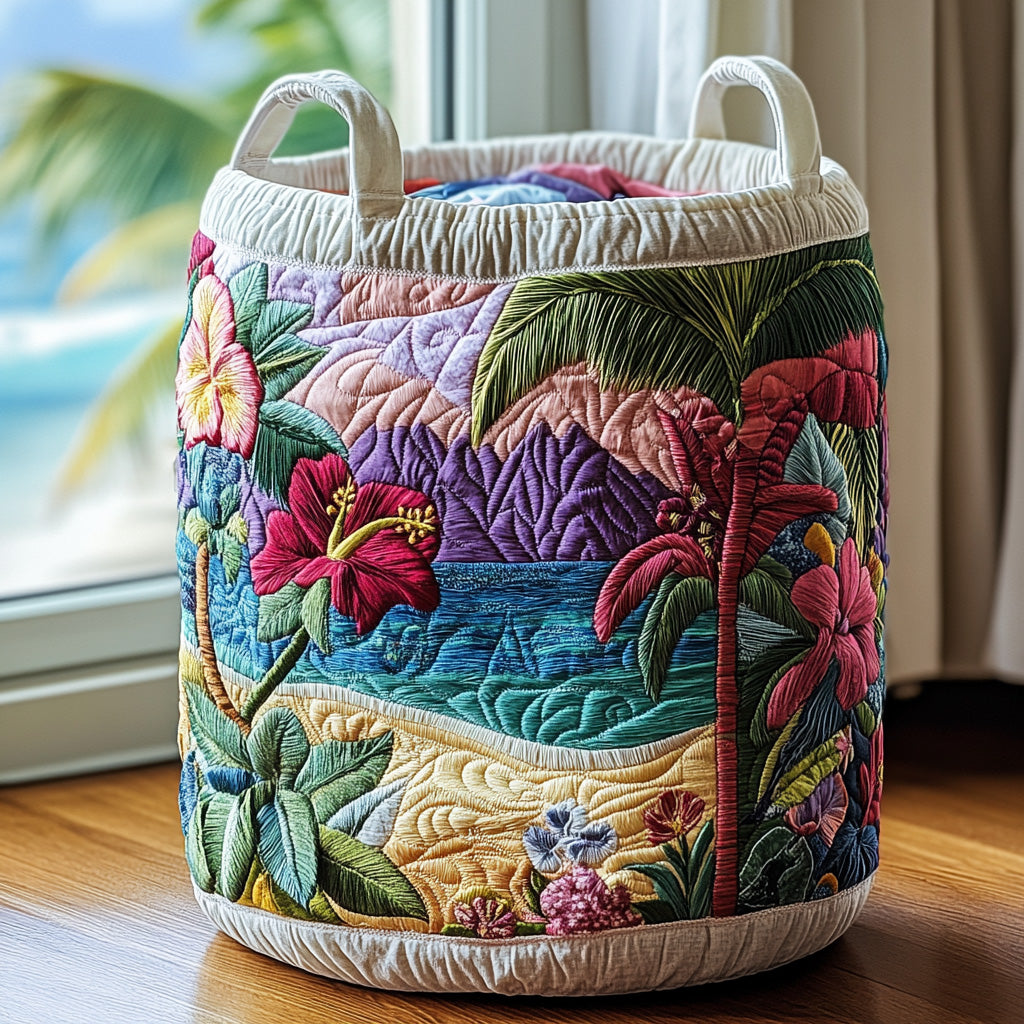 Ocean Bloom Laundry Basket Laundry Gifts, Housewarming Gift Ideas, Mother's Day Gifts