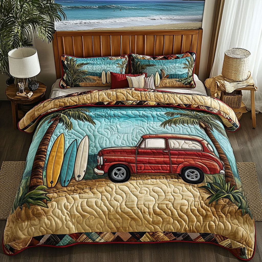 Ocean Breeze 3-Piece Quilted Bedding Set Bedspread Set Thanksgiving Gift