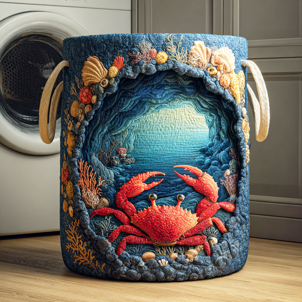 Ocean Crab Laundry Basket Laundry Gifts, Housewarming Gift Ideas, Mother's Day Gifts