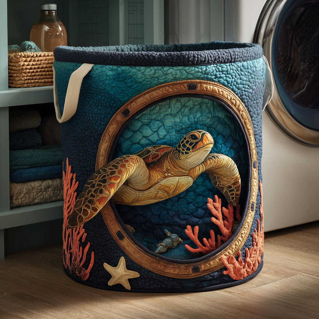 Ocean Whisper Laundry Basket Laundry Gifts, Housewarming Gift Ideas, Mother's Day Gifts