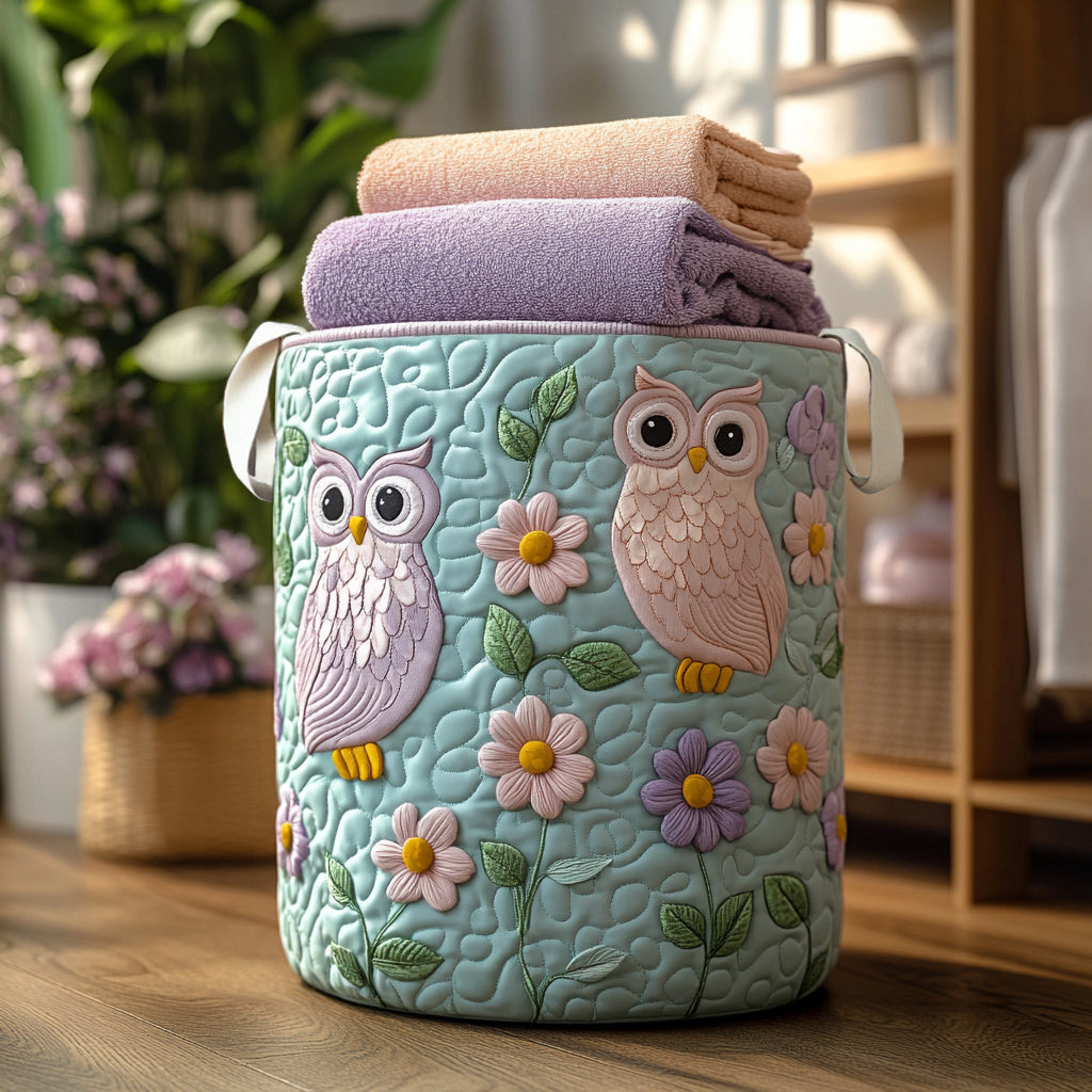 Owl Treasures Laundry Basket Laundry Gifts, Housewarming Gift Ideas, Mother's Day Gifts