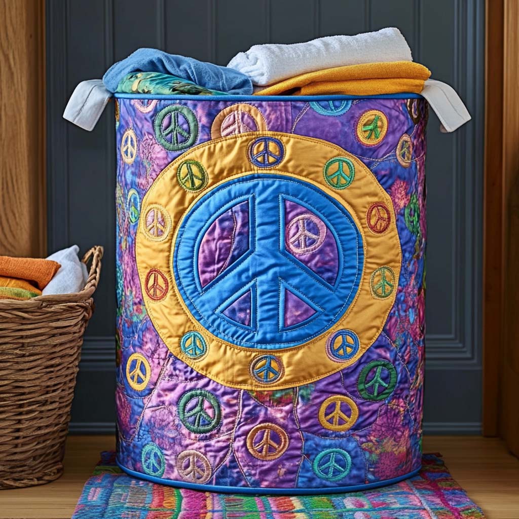 Peace Harmony Laundry Basket Laundry Gifts, Housewarming Gift Ideas, Mother's Day Gifts