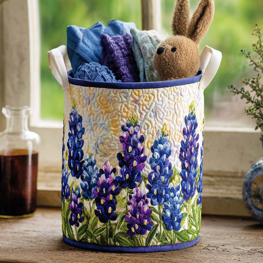 Peaceful Bluebonnet View Laundry Basket Laundry Gifts, Housewarming Gift Ideas, Mother's Day Gifts