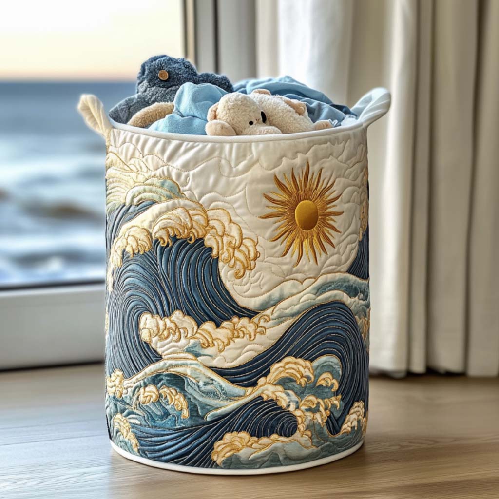 Peaceful Coastal Air Laundry Basket Laundry Gifts, Housewarming Gift Ideas, Mother's Day Gifts