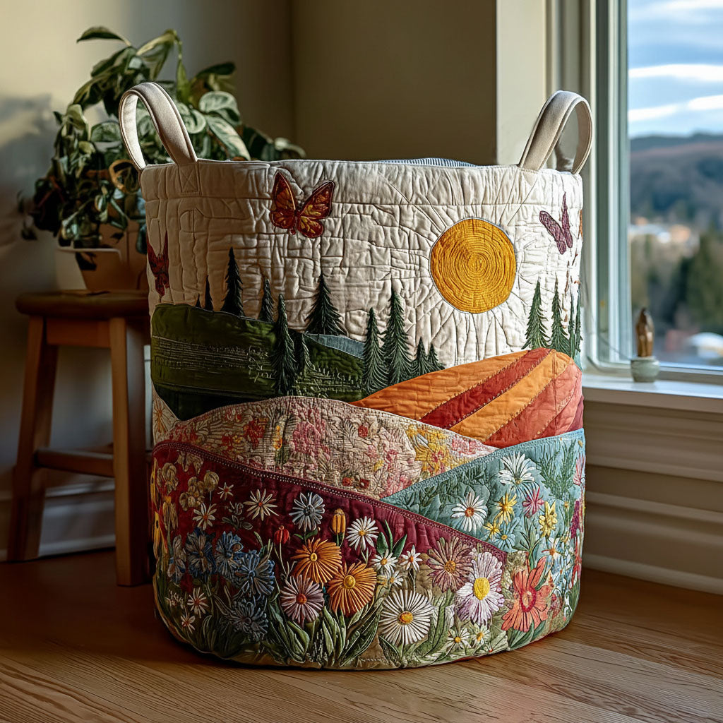 Peaceful Hills Laundry Basket Laundry Gifts, Housewarming Gift Ideas, Mother's Day Gifts