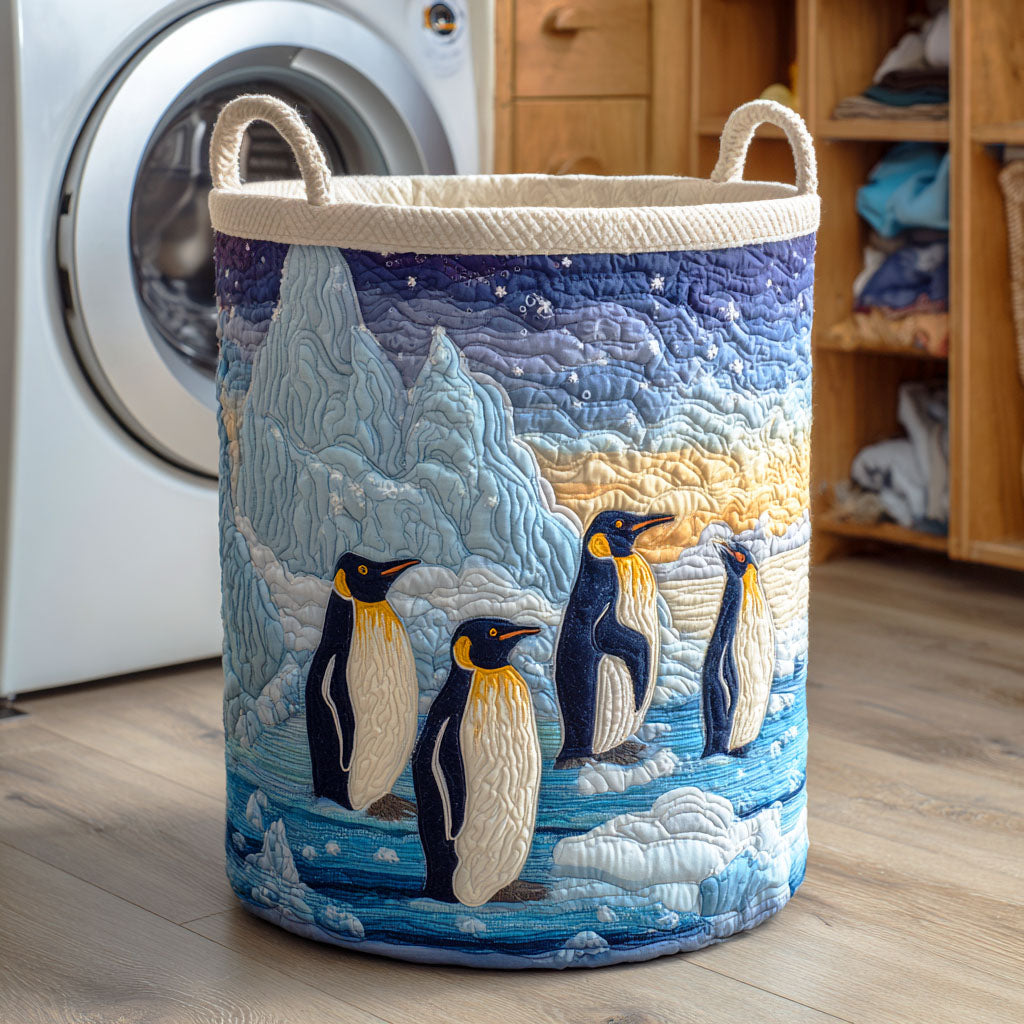 Penguin Frost Path Laundry Basket Laundry Gifts, Housewarming Gift Ideas, Mother's Day Gifts
