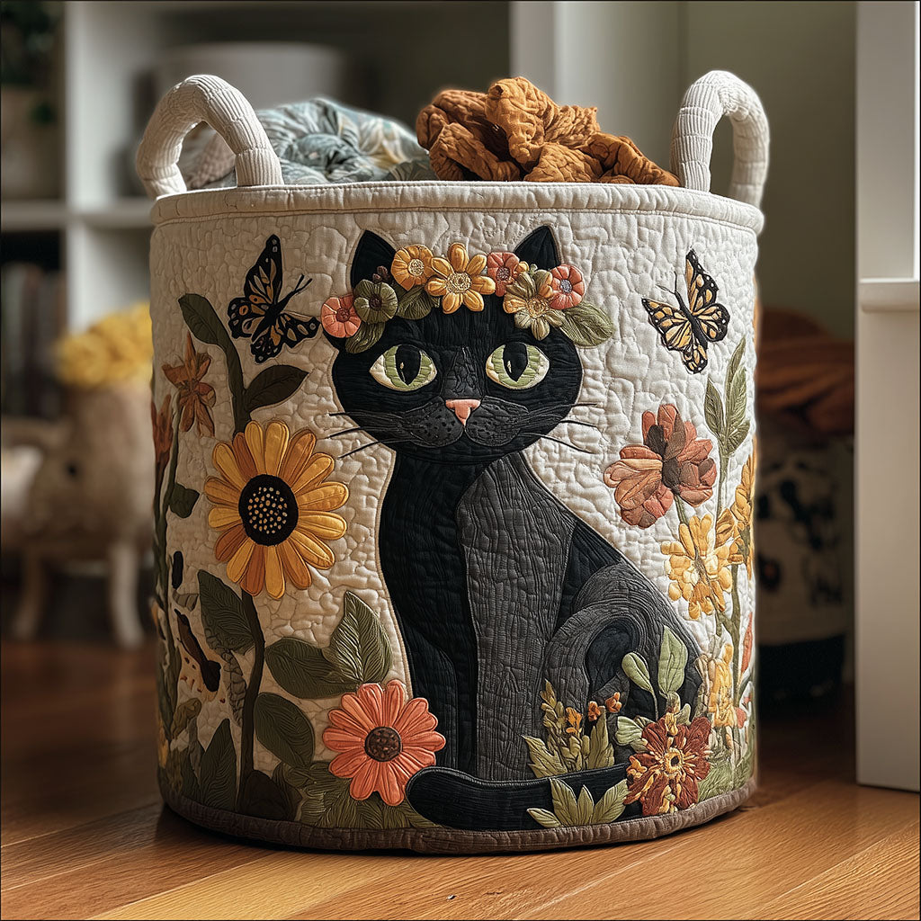 Petal and Purr Laundry Basket Laundry Gifts, Housewarming Gift Ideas, Mother's Day Gifts