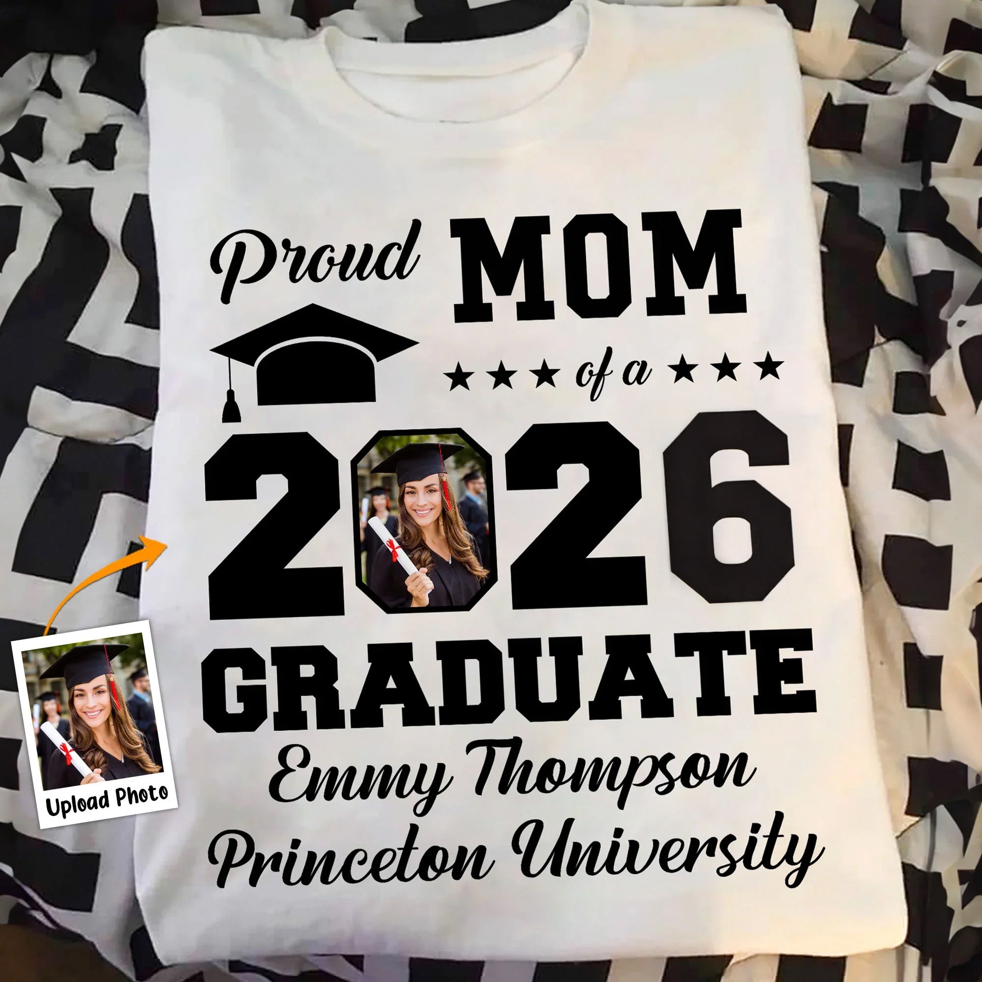 Custom Graduation T-Shirt - Personalized Graduation Gift for Mom, Dad - Graduation Celebration T-Shirt