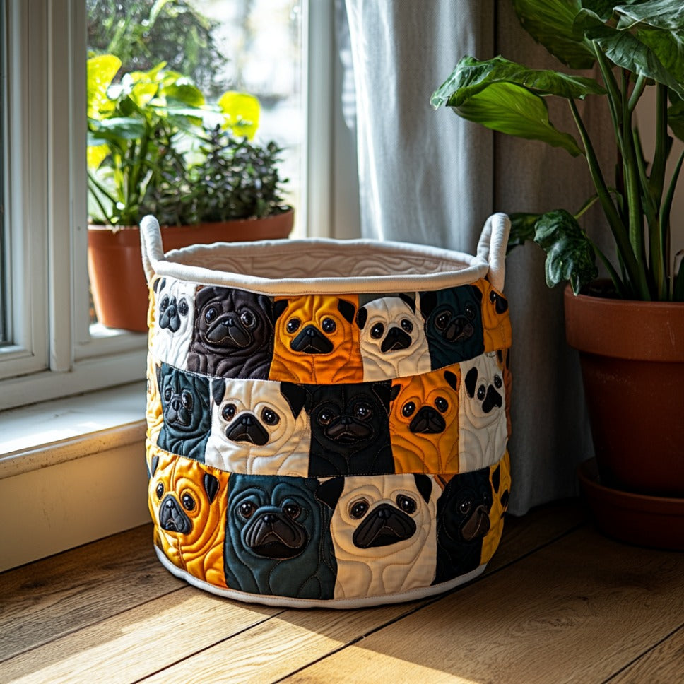 Pug Charm Laundry Basket Laundry Gifts, Housewarming Gift Ideas, Mother's Day Gifts