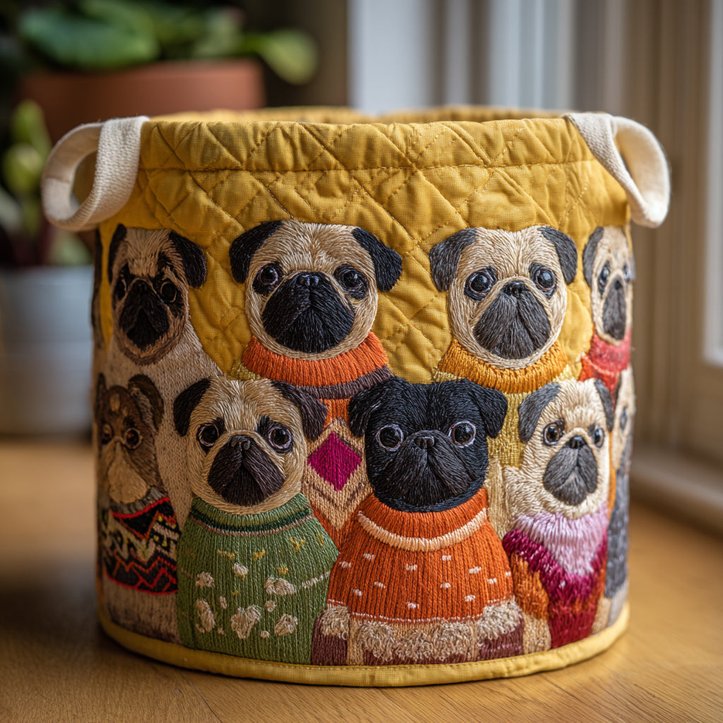 Pug Haven Laundry Basket Laundry Gifts, Housewarming Gift Ideas, Mother's Day Gifts