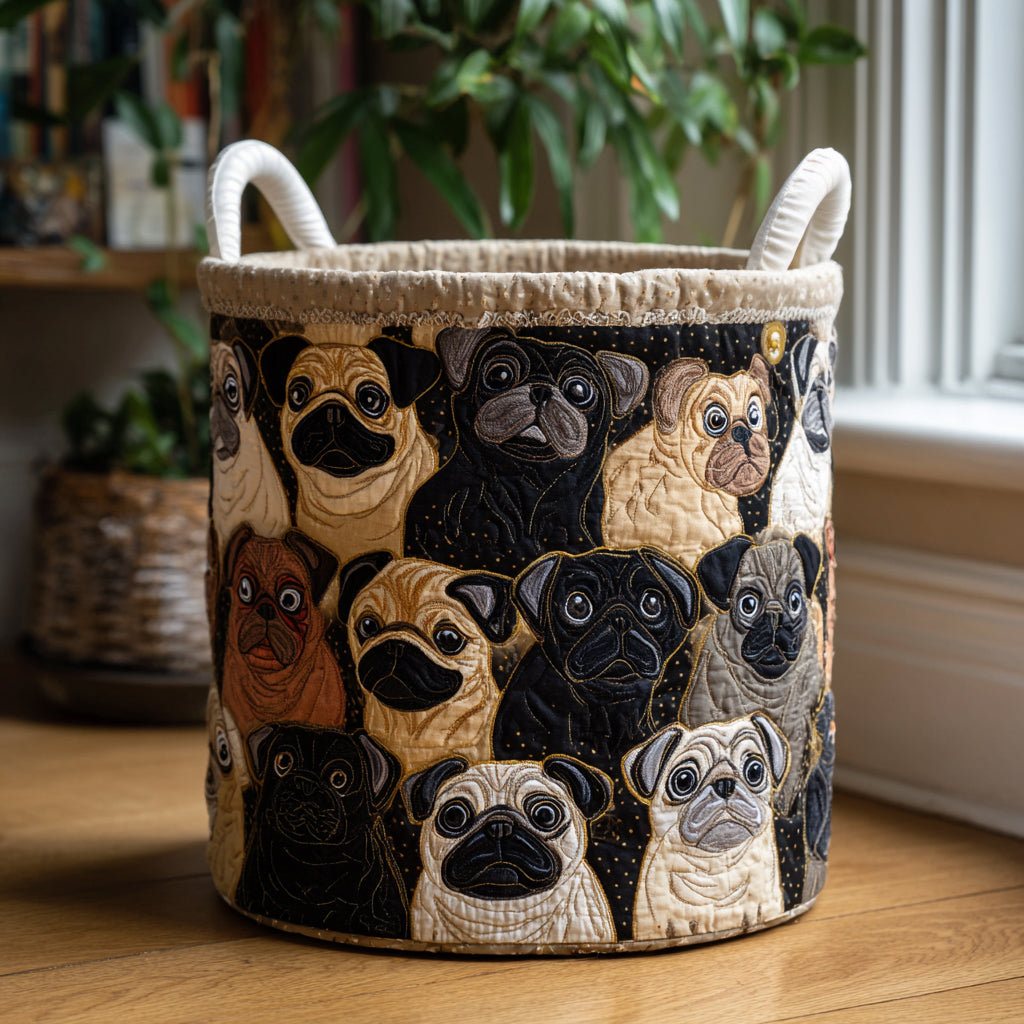 Pug Moments Laundry Basket Laundry Gifts, Housewarming Gift Ideas, Mother's Day Gifts